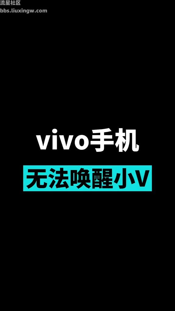 vivo手机无法唤醒小v