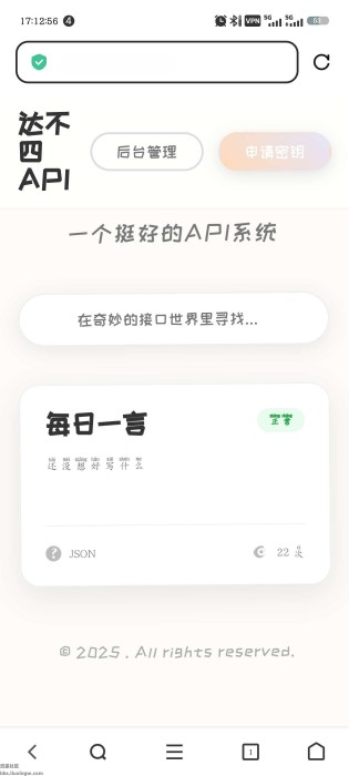 达不四API管理系统v2.1（更新）